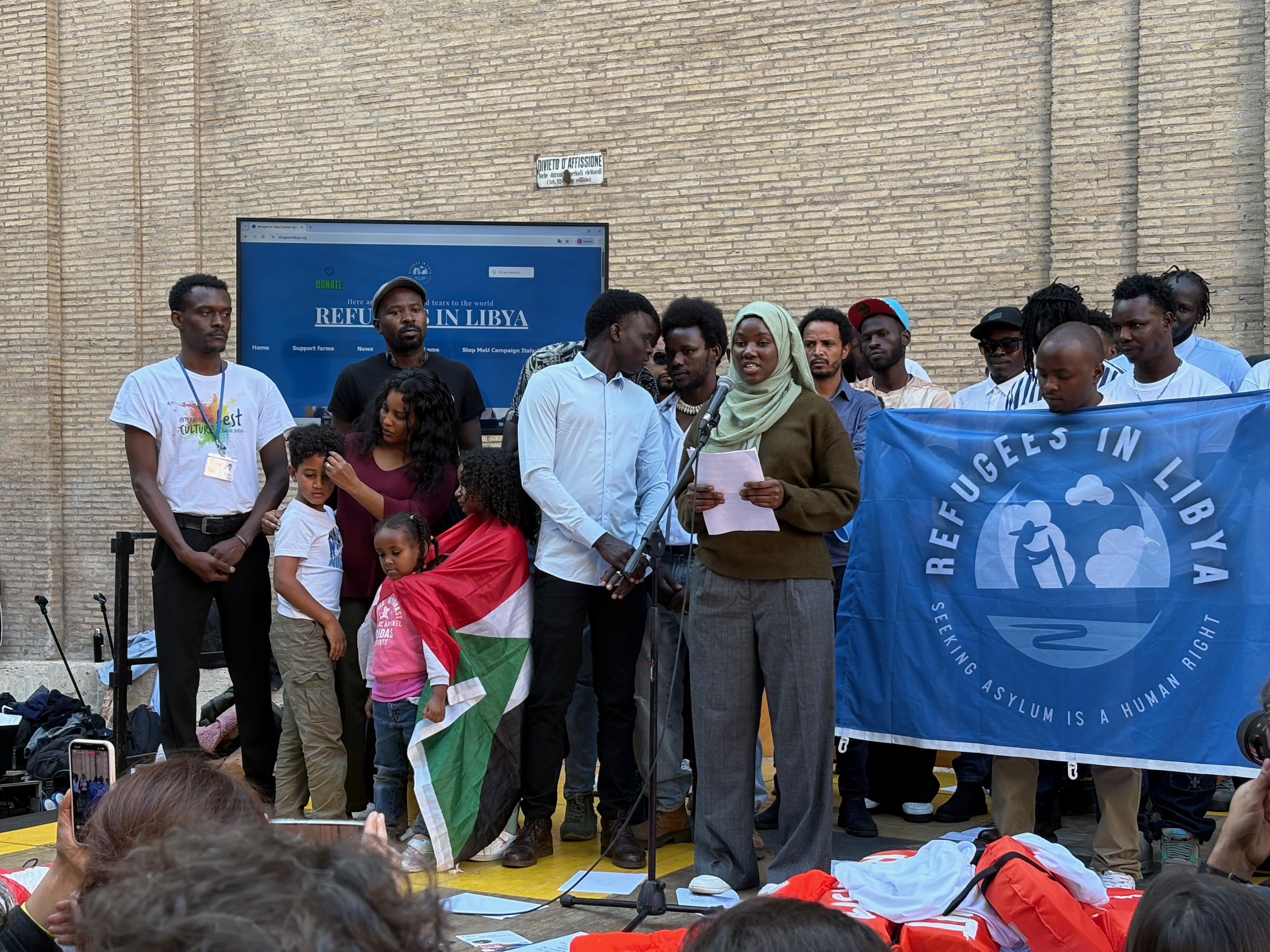 Action days in Rome, 18.10.2025, stage of survivors(1)