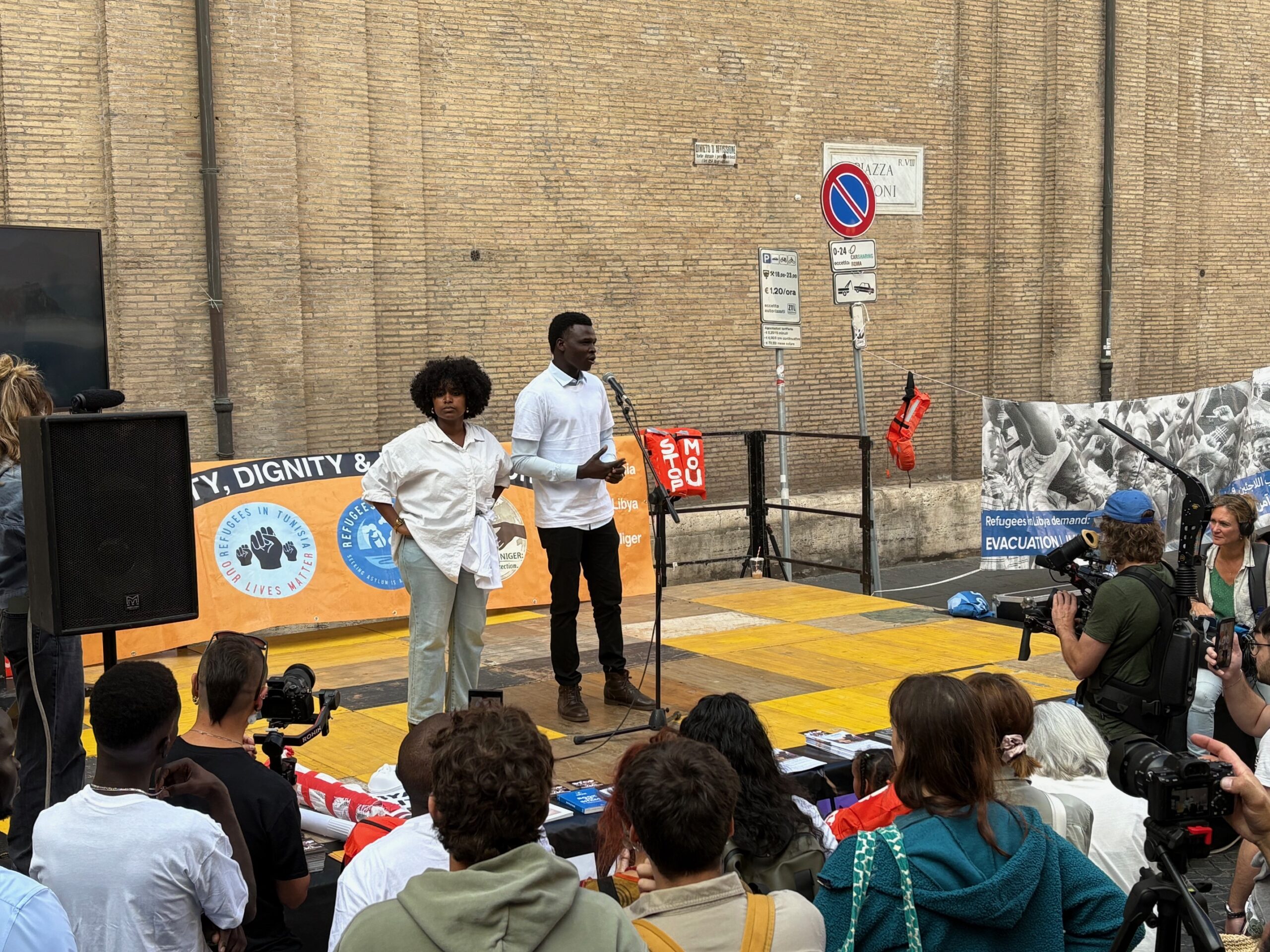 Action days in Rome, 18.10.2025, stage of survivors(6)