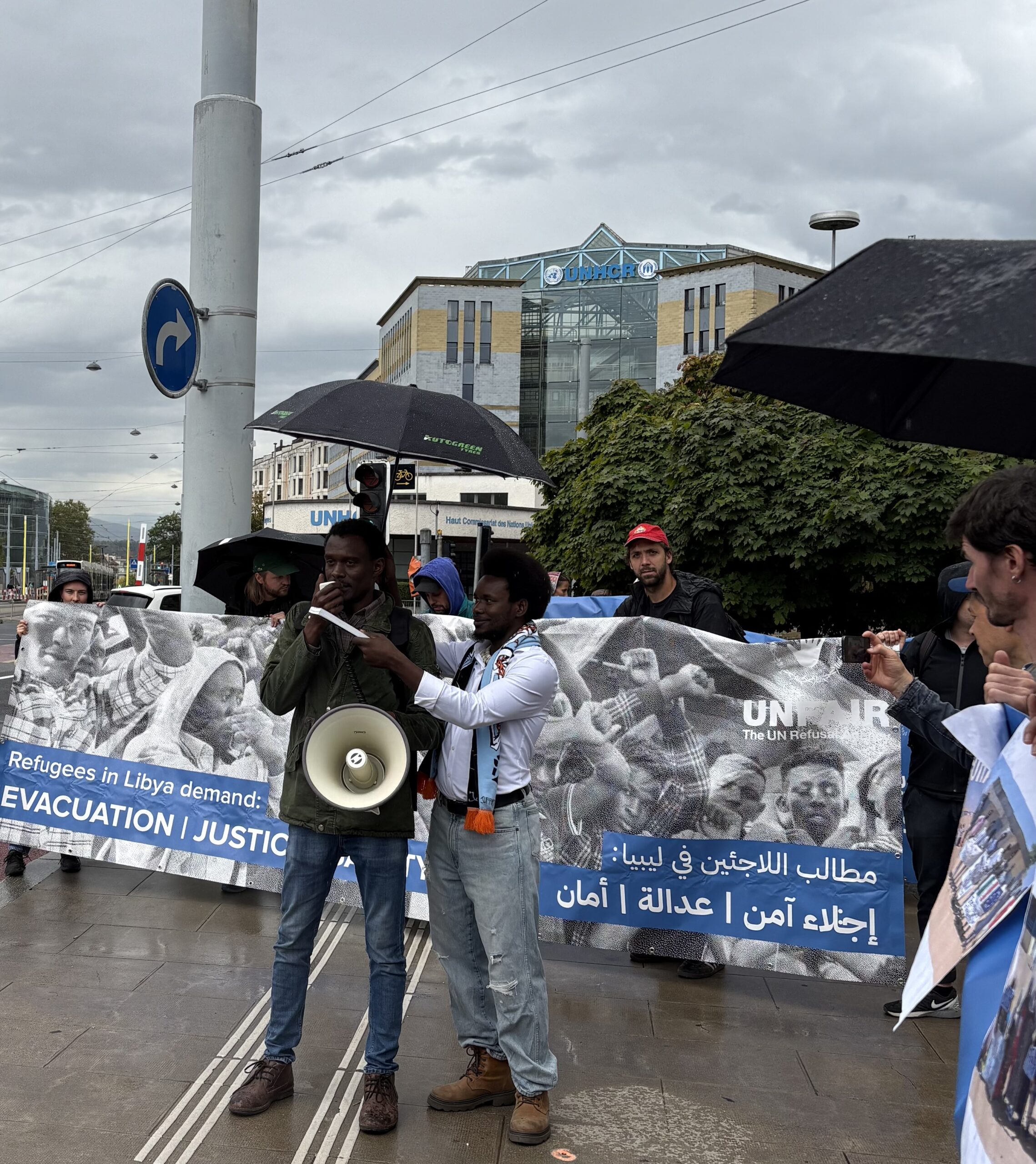 UNFAIR 2.0, Geneva September 2025, manifestation in front of UNHCR Headquarter(1)