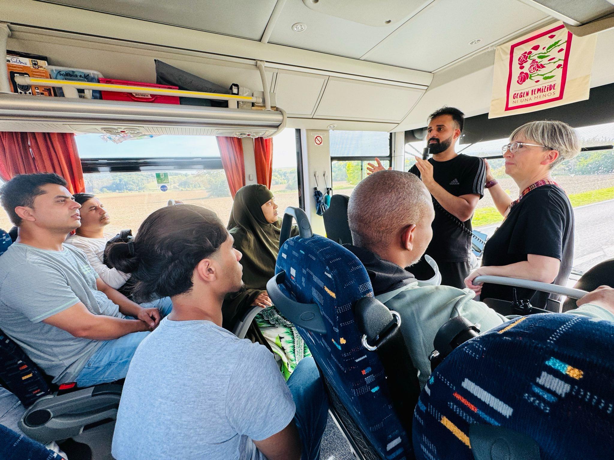 We`ll Come United Caravan, Obermehler, September 2025, Credit Leona Goldstein